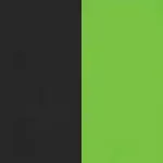 matte black green logo
