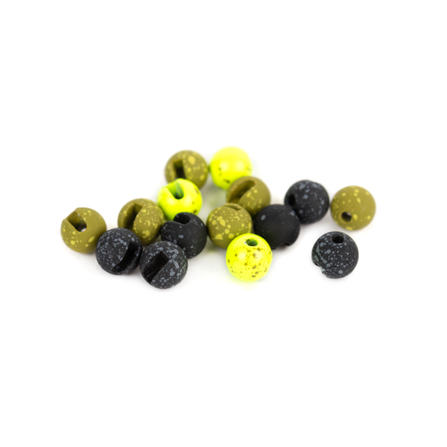 Mottled Tactical slotted tungsten beads - 5,5mm